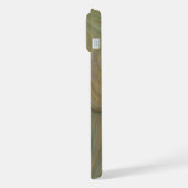 Aardse olijfstrata | Groene en Gouden Inkt Agaat iPhone Hoesje (Linkerkant)