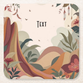 Aardse ontsnapping kartonnen onderzetters