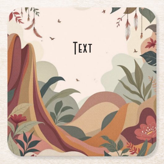 Aardse ontsnapping kartonnen onderzetters (Voorkant)