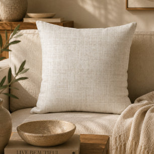 Aardse Organische Moderne Accent Neutrale beige Kussen