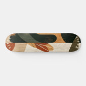 Aardse organische skateboard - minimalistisch boho (Horizontaal)