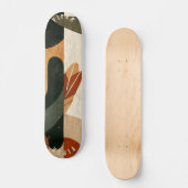 Aardse organische skateboard - minimalistisch boho (Voorkant)