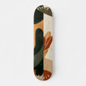 Aardse organische skateboard - minimalistisch boho (Voorkant)