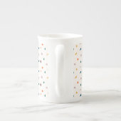 Aardse organische Terrazzo Bone China Mok (Achterkant)