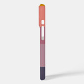 Aardse Paarse Strepen Gepersonaliseerde Naam Moder Case-Mate iPhone Case (Achterkant / Links)