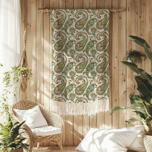 Aardse Paisley Deken Boho Stijl voor Gezellig Leve