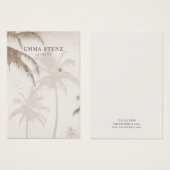 Aardse palmbomen Vogels Oorbel Display Kaart (Voorkant /achterkant)