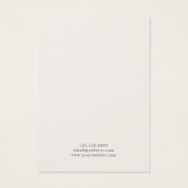 Aardse palmbomen Vogels Oorbel Display Kaart (Achterkant)