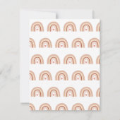 Aardse Pastel Boho Regenboog Persoonlijke Briefpap Notitiekaartje (Achterkant)