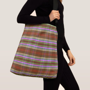 Aardse Plaid FL Crossbody Tas