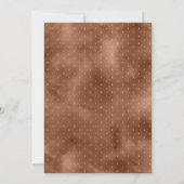 Aardse plein gedroogd Palm Navy Blue Wedding Kaart (Achterkant)