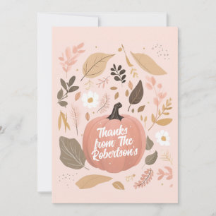  aardse pompoen bladeren Thanksgiving feest Feestdagenkaart