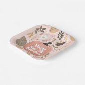 aardse pompoen bladeren Thanksgiving feest Papieren Bordje (Gebogen)