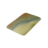 Aardse retro strata |  Neutral Toon Agaat Badmat (Gekanteld)