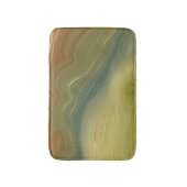 Aardse retro strata |  Neutral Toon Agaat Badmat (Voorkant Verticaal)