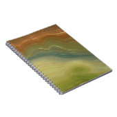 Aardse retro strata | Neutral Toon Agaat Notitieboek (Rechterzijde)