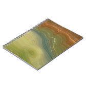 Aardse retro strata | Neutral Toon Agaat Notitieboek (Linkerzijde)