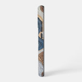 aardse ritmische stroming iPhone hoesje (Linkerkant)