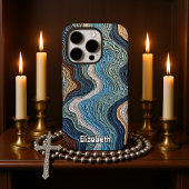aardse ritmische stroming iPhone hoesje