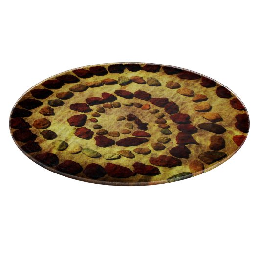 Aardse Rock Cirkel Snijplank (Hoek)