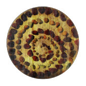 Aardse Rock Cirkel Snijplank (Voorkant)