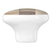 Aardse ruit keramische deurknop knop (Zijkant)