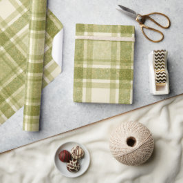 Aardse ruit | Salie & Crème Cadeaupapier