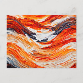 Aardse Sahara Golf Abstractie Briefkaart