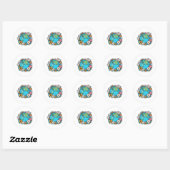 Aardse Schoonheid Ronde Sticker (Vel)
