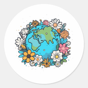 Aardse Schoonheid Ronde Sticker