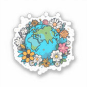 Aardse Schoonheid Sticker (Voorkant)