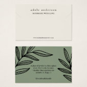 Aardse Sieraden Armband Displaykaart Visitekaartje (Voorkant /achterkant)