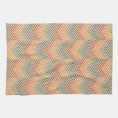 Aardse sportieve Chevron Theedoek (Horizontaal)