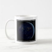 Aardse stad licht 's nachts op Azië en Australië Koffiemok (Links)