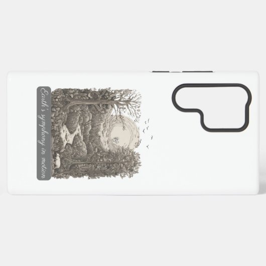 Aardse symfonie in beweging samsung galaxy hoesje (Achterkant horizontaal)