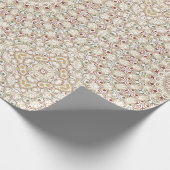 Aardse taupe en roest mandala patroon cadeaupapier (Hoek)