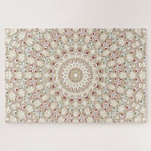 Aardse taupe en roest mandala patroon legpuzzel (Horizontaal)