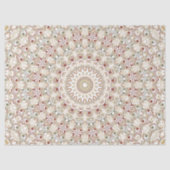 Aardse taupe en roest mandala patroon tissuepapier (Voorkant)