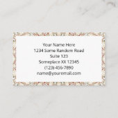 Aardse taupe en roest mandala patroon visitekaartje (Achterkant)