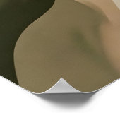 Aardse Terracotta Abstracte Wandkunst Galerij Post Poster (Hoek)