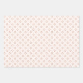 Aardse Terracotta Cadeaupapier Set Modern Boho 3 S (Voorkant)