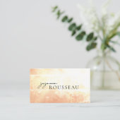 Aardse Terracotta Crème Therapeut Visitekaartje (Staand voorkant)