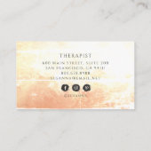 Aardse Terracotta Crème Therapeut Visitekaartje (Achterkant)