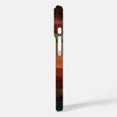 Aardse Terracotta en Bosgroene Abstracte Case-Mate iPhone Case (Achterkant / Links)