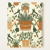 Aardse terracotta en groen Plant: Garden Lover's Planner (Achterkant)