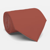 Aardse Terracotta Kleur Stropdas (Opgerold)