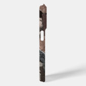 Aardse tinten abstract rustiek lint geweven Case-Mate iPhone case (Achterkant / Rechts)