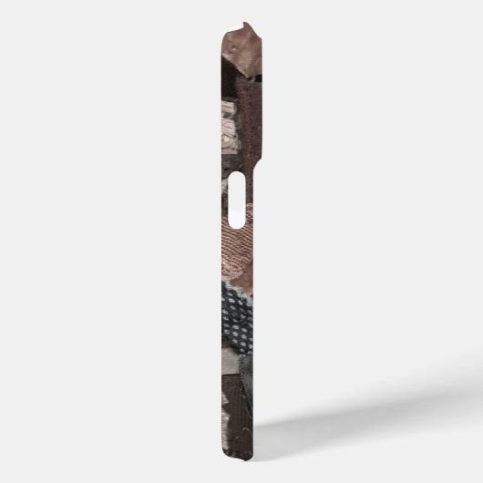 Aardse tinten abstract rustiek lint geweven Case-Mate iPhone case (Achterkant / Rechts)