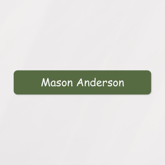 Aardse tinten Naam labels voor jongens waterdicht (Design 1)