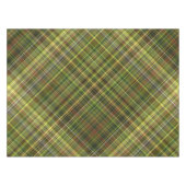 Aardse tinten Rust en Olive Plaid Tafelkleed (Voorkant (Horizontaal))